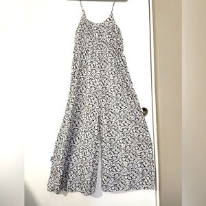 Floral spaghetti strap jump suit.